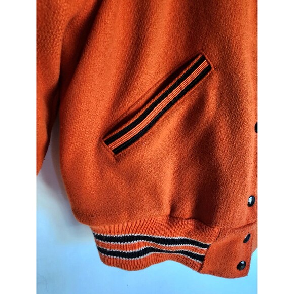 Vintage Varsity Letterman: Wool Bomber, Sailor Collar Cheerleader Jacket, S/M - Picture 6 of 14